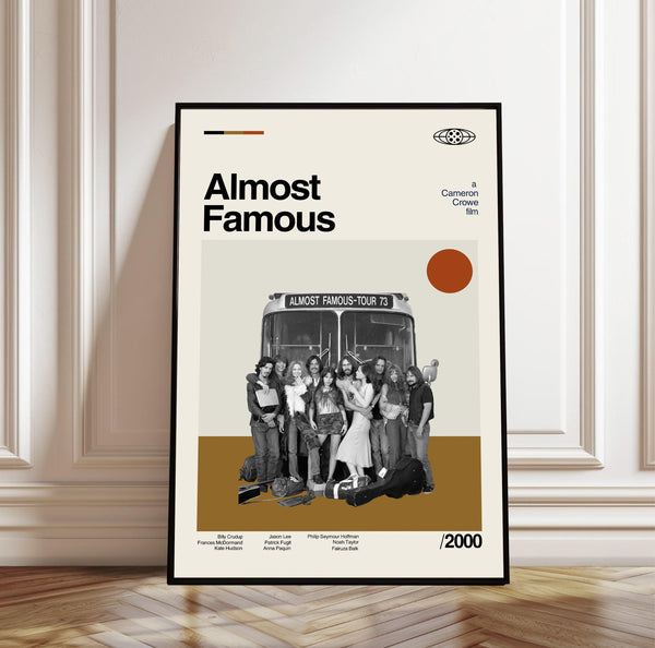 Almost Famous Poster - Movie Poster - Midcentury Modern Art - Minimalist Print - Retro Poster - Vintage Print Art - Wall Art - Gifts for him 4372820694