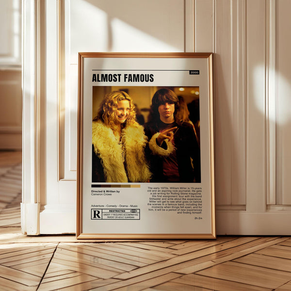 Almost Famous Poster – 2000s Rock Movie Print, Cameron Crowe Film Art, Vintage Band Wall Decor, Classic Music Poster, Retro Movie Artwork 4326587213