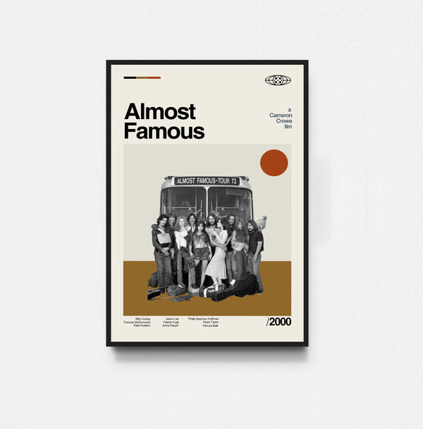Almost Famous Poster, Almost Famous Movie Poster, Film Poster, Midcentury Art, Minimalist Art, Retro Poster, Vintage Poster, Home Decor 1807649655