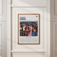 Almost Famous, Cameron Crowe, Retro Movie Poster, Custom Movie Poster Print 4421173242