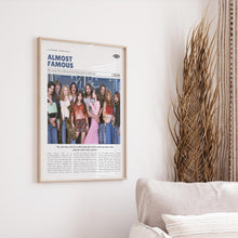 Almost Famous, Cameron Crowe, Retro Movie Poster, Custom Movie Poster Print 4421173242