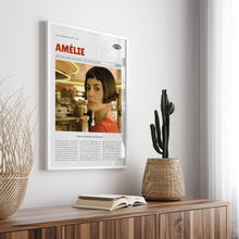 Amélie, Jean-Pierre Jeunet, Retro Movie Poster, Custom Movie Poster 4421171022