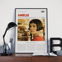 Amélie, Jean-Pierre Jeunet, Retro Movie Poster, Custom Movie Poster 4421171022
