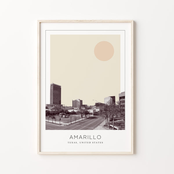 Amarillo Poster Print, Amarillo Travel Poster, Amarillo Minimalistic Wall Art, Amarillo, Texas, United States 1868246588
