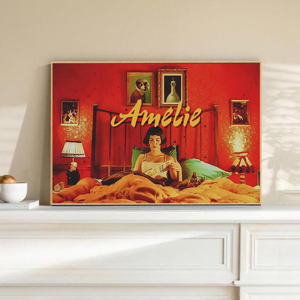 Amelie Movie Poster Handmade Canvas Wall Art Decor 1847766195