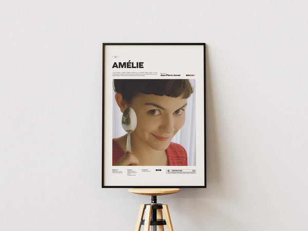 Amelie Movie Poster  Amélie Poster Print  Special Design Poster  Audrey Tautou Poster  The Fabulous Destiny of Amélie Poulain Print 1872960055