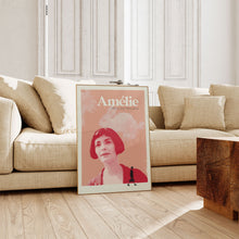 Amelie inspired print - Movie poster, retro, mid century modern, vintage art print, minimalist 1351212843