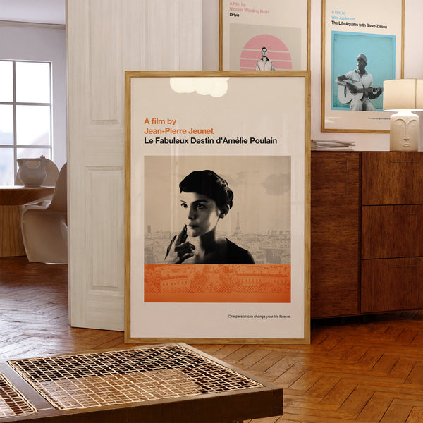 Amelie print - Movie poster, retro, mid century modern, vintage art print, minimalist 882220748