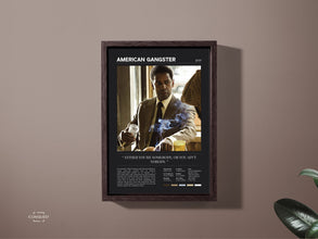 American Gangster Movie Poster  Denzel Washington  Frank Lucas  Film Quote  Vintage Minimalist Poster  Digital Download & Print Options 1675989990