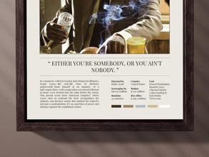 American Gangster Movie Poster  Denzel Washington  Frank Lucas  Film Quote  Vintage Minimalist Poster  Digital Download & Print Options 1675989990