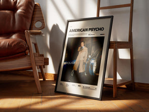 American Psycho Poster, Christian Bale as American Psycho Print Poster, Mary Harron Film Poster, Cinematic Wall Decor Idea, Movie Wall Art 4313915191