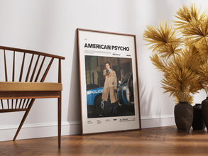 American Psycho Poster, Christian Bale as American Psycho Print Poster, Mary Harron Film Poster, Cinematic Wall Decor Idea, Movie Wall Art 4313915191