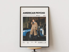 American Psycho Poster, Christian Bale as American Psycho Print Poster, Mary Harron Film Poster, Cinematic Wall Decor Idea, Movie Wall Art 4313915191
