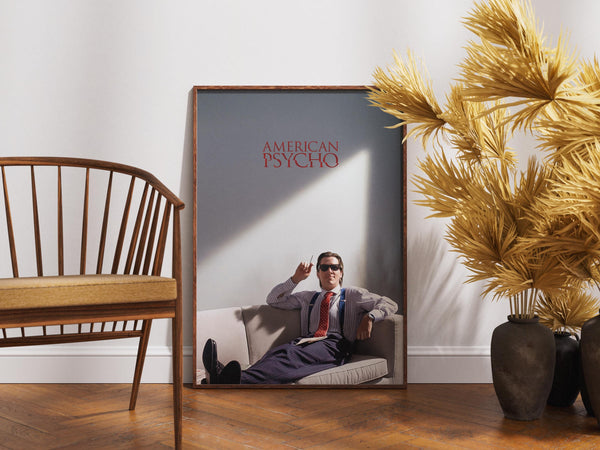 American Psycho Poster, Retro Movie, Vintage Film, Christian Bale, Jared Leto, Mary Harron 4424025941