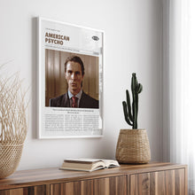 American Psycho, Mary Harron, Retro Movie Poster, Custom Movie Poster 4421168885