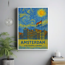 Amsterdam Poster Print, Amsterdam Travel Poster, Amsterdam Minimalistic Wall Art, Amsterdam, Netherlands