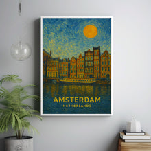 Amsterdam Poster Print, Amsterdam Travel Poster, Amsterdam Minimalistic Wall Art, Amsterdam, Netherlands1