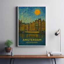 Amsterdam Poster Print, Amsterdam Travel Poster, Amsterdam Minimalistic Wall Art, Amsterdam, Netherlands1