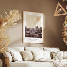 Amsterdam Poster Print, Amsterdam Travel Poster, Amsterdam Minimalistic Wall Art, Amsterdam, Netherlands 1882439387