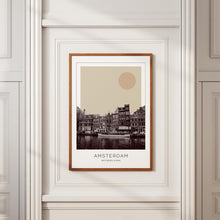 Amsterdam Poster Print, Amsterdam Travel Poster, Amsterdam Minimalistic Wall Art, Amsterdam, Netherlands 1882439387