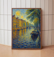 Amsterdam Travel Print, Amsterdam Poster, Unique Wallart Decor, Amsterdam Canals, Amsterdam Black and White Coordinates Home Decor, Holland