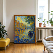 Amsterdam Travel Print, Amsterdam Poster, Unique Wallart Decor, Amsterdam Canals, Amsterdam Black and White Coordinates Home Decor, Holland