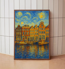 Amsterdam Travel Print, Amsterdam Poster, Unique Wallart Decor, Amsterdam Canals, Amsterdam Black and White Coordinates Home Decor, Holland2