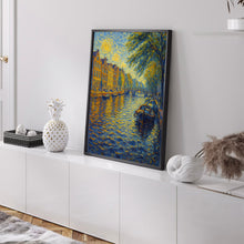 Amsterdam Travel Print, Amsterdam Poster, Unique Wallart Decor, Amsterdam Canals, Amsterdam Black and White Coordinates Home Decor, Holland