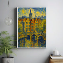Amsterdam Watercolor Painting, Amsterdam Wall Art, Netherlands Travel Print, City Poster, Wedding Gift, Birthday Present, C30-138