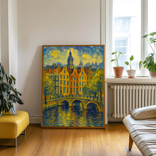 Amsterdam Watercolor Painting, Amsterdam Wall Art, Netherlands Travel Print, City Poster, Wedding Gift, Birthday Present, C30-138