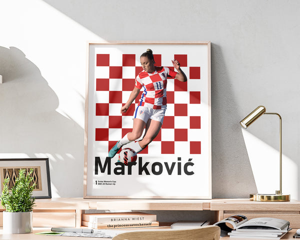 Ana Maria Markovic Poster, Croatian Soccer Star Sport Poster 1573460329