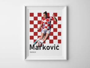 Ana Maria Markovic Poster, Croatian Soccer Star Sport Poster 1573460329