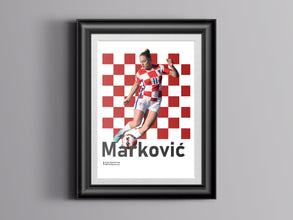 Ana Maria Markovic Poster, Croatian Soccer Star Sport Poster 1573460329