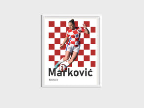Ana Maria Markovic Poster, Croatian Soccer Star Sport Poster 1573460329