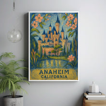 Anaheim California Travel Poster, Colorful City Art Print, Southern California Wall Decor
