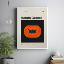 Anaheim Ducks Poster, Honda Center Print, Mid Century Modern, Hockey Wall Art, Hockey G-IJ4RBQ