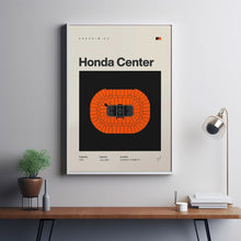 Anaheim Ducks Poster, Honda Center Print, Mid Century Modern, Hockey Wall Art, Hockey G-IJ4RBQ