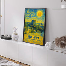 Anaheim Poster Print, Anaheim Travel Poster, Anaheim Van Gogh Style Wall Art, Anaheim, California, United States