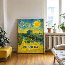 Anaheim Poster Print, Anaheim Travel Poster, Anaheim Van Gogh Style Wall Art, Anaheim, California, United States