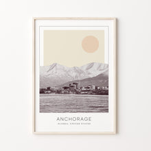 Anchorage Poster Print, Anchorage Travel Poster, Anchorage Minimalistic Wall Art, Anchorage, Alaska, United States 1868247888