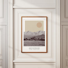Anchorage Poster Print, Anchorage Travel Poster, Anchorage Minimalistic Wall Art, Anchorage, Alaska, United States 1868247888
