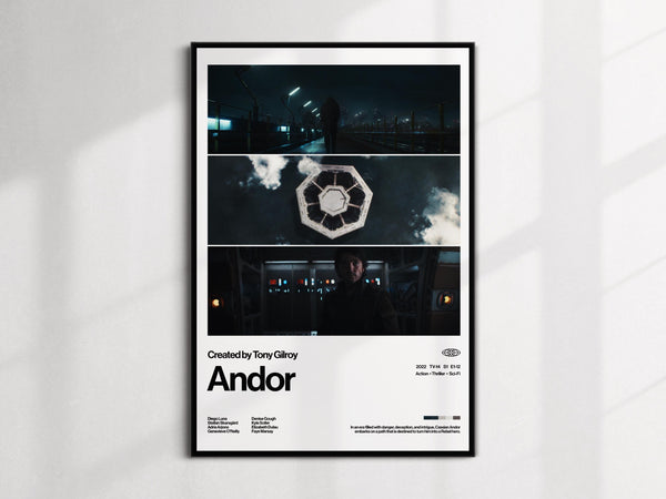 Andor Movie Poster  Modern Wall Art, Star Wars Disney+ Series (PDF Download) 4318602926