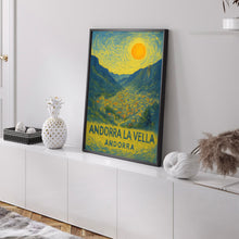 Andorra la Vella Poster Print, Andorra la Vella Travel Poster, Andorra la Vella Van Gogh Style Wall Art, Andorra la Vella, Andorra