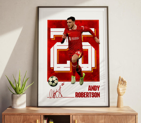 Andy Robertson Football Poster Gift, Liverpool Soccer Print Fan Wall Art 4392480976
