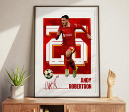 Andy Robertson Football Poster Gift, Liverpool Soccer Print Fan Wall Art 4392480976