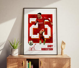 Andy Robertson Football Poster Gift, Liverpool Soccer Print Fan Wall Art 4392480976