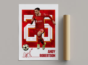 Andy Robertson Football Poster Gift, Liverpool Soccer Print Fan Wall Art 4392480976