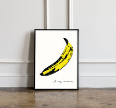 Andy Warhol Banana pop art poster, Andy Warhol Banana Print, Velvet Underground cover art, Kitchen wall decor,  Andy Warhol Wall Decor 1128328797