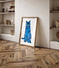 Andy Warhol Blue Cat pop art poster, Andy Warhol Blue Cat Print, Line Art wall decor, Cat Sam poster, Cat print, Contemporary art print 1173373429