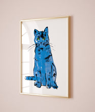 Andy Warhol Blue Cat pop art poster, Andy Warhol Blue Cat Print, Line Art wall decor, Cat Sam poster, Cat print, Contemporary art print 1173373429